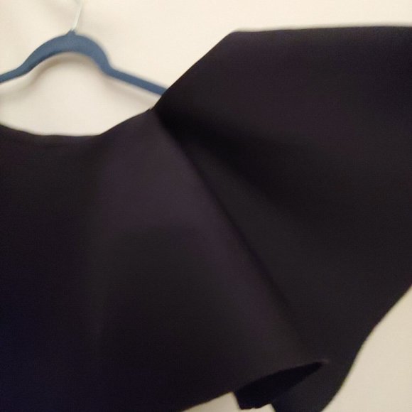 Giani Bini flounce ruffle off shoulder black dress Size large - Picture 13 of 16